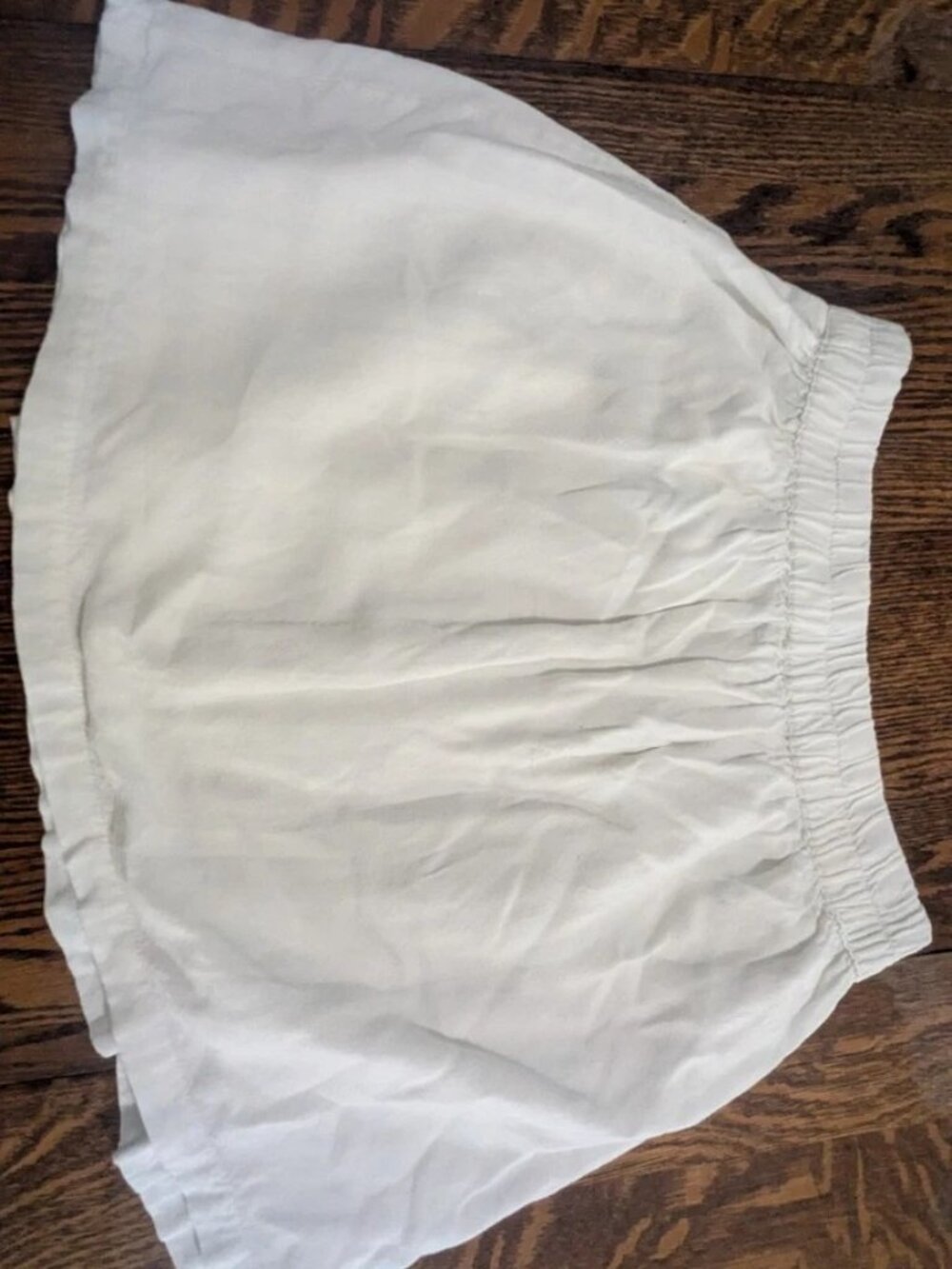 Sim & Sam White Mini Skirt with Elastic Waist Size Small - Picture 3 of 3